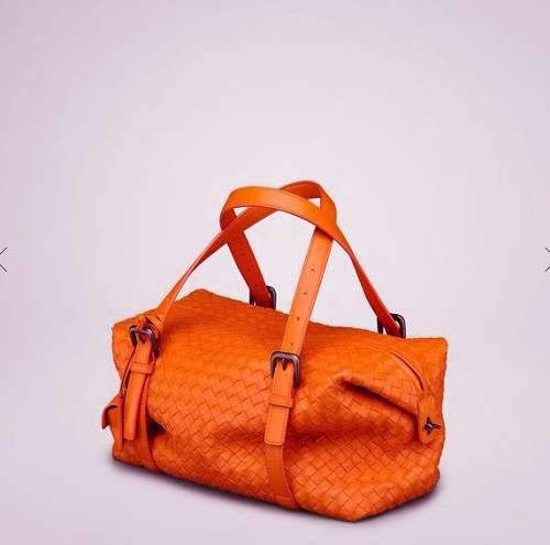 Bottega Veneta Fire Opal Intrecciato Nappa Montaigne Bag 1048 Orange - Click Image to Close